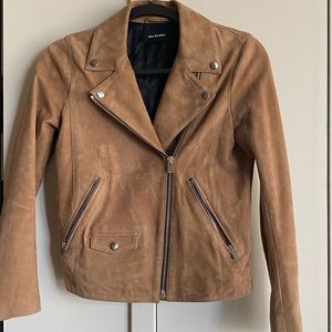 THE KOOPLES suede jacket- camel color